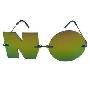 6000 | Green Mirror NO Novelty Sunglasses